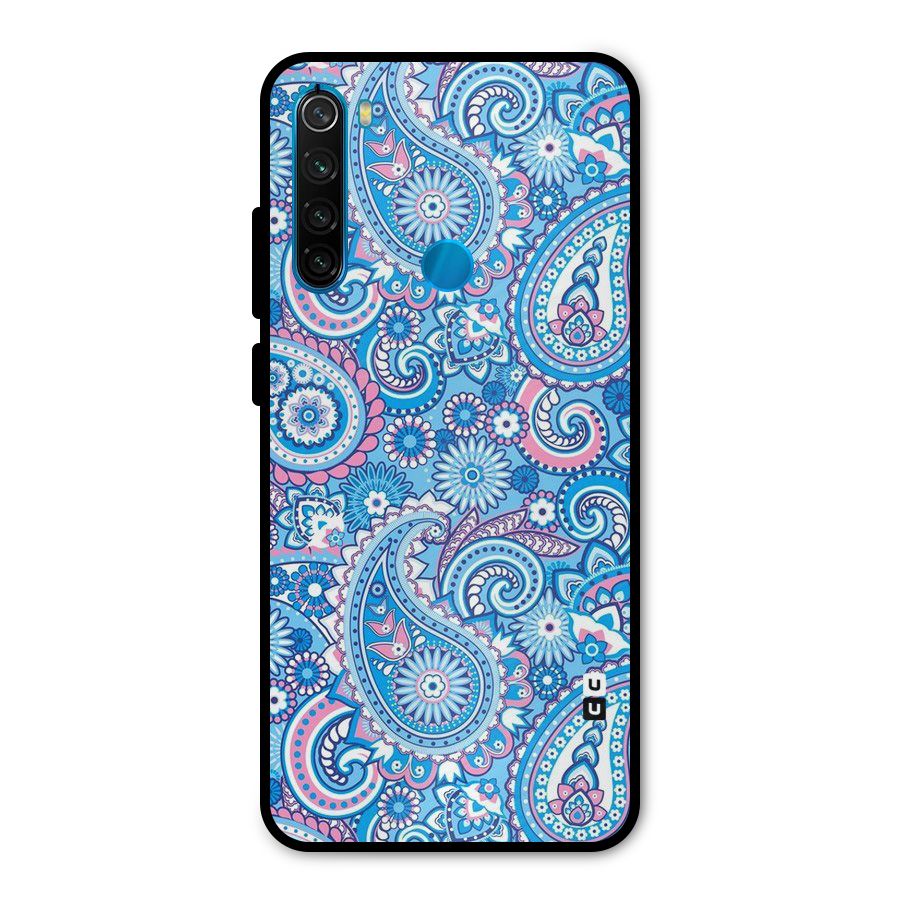 Artistic Blue Art Metal Back Case for Redmi Note 8