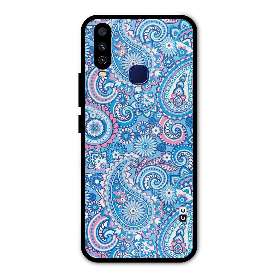 Artistic Blue Art Metal Back Case for Vivo Y12