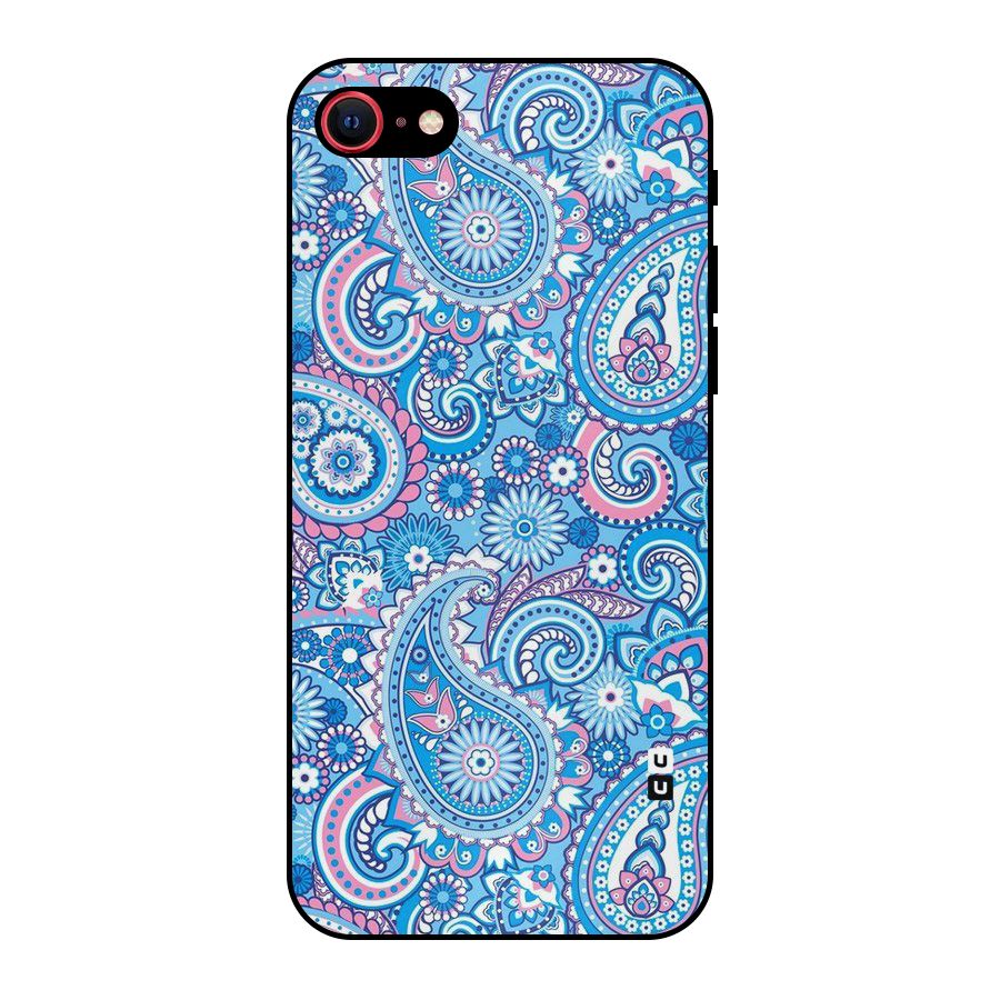 Artistic Blue Art Metal Back Case for iPhone 7