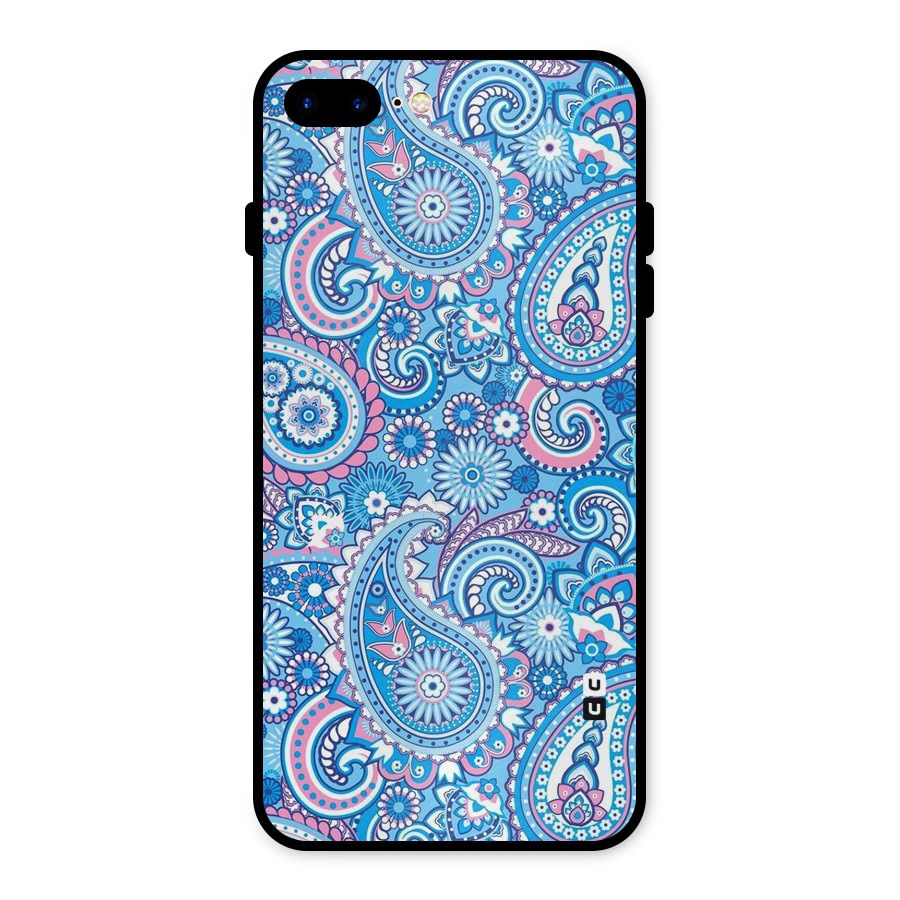 Artistic Blue Art Metal Back Case for iPhone 8 Plus