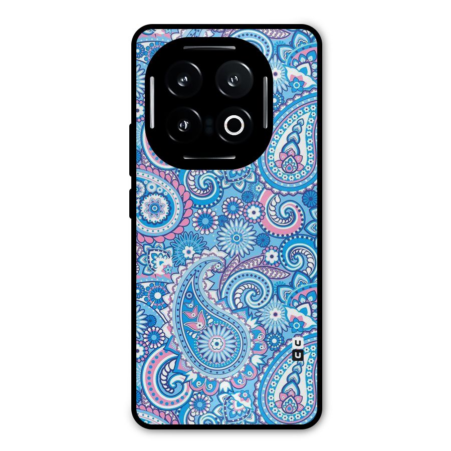 Artistic Blue Art Metal Back Case for iQOO 13