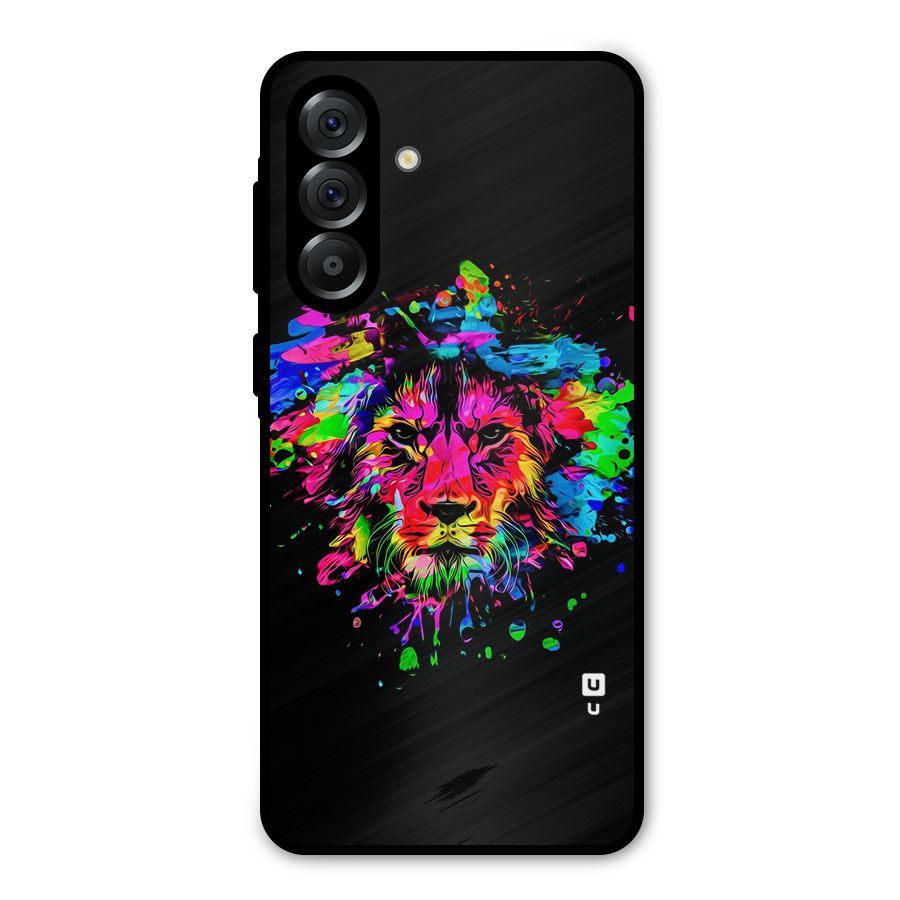 Artistic Lion Art Splash Metal Back Case for Galaxy A56
