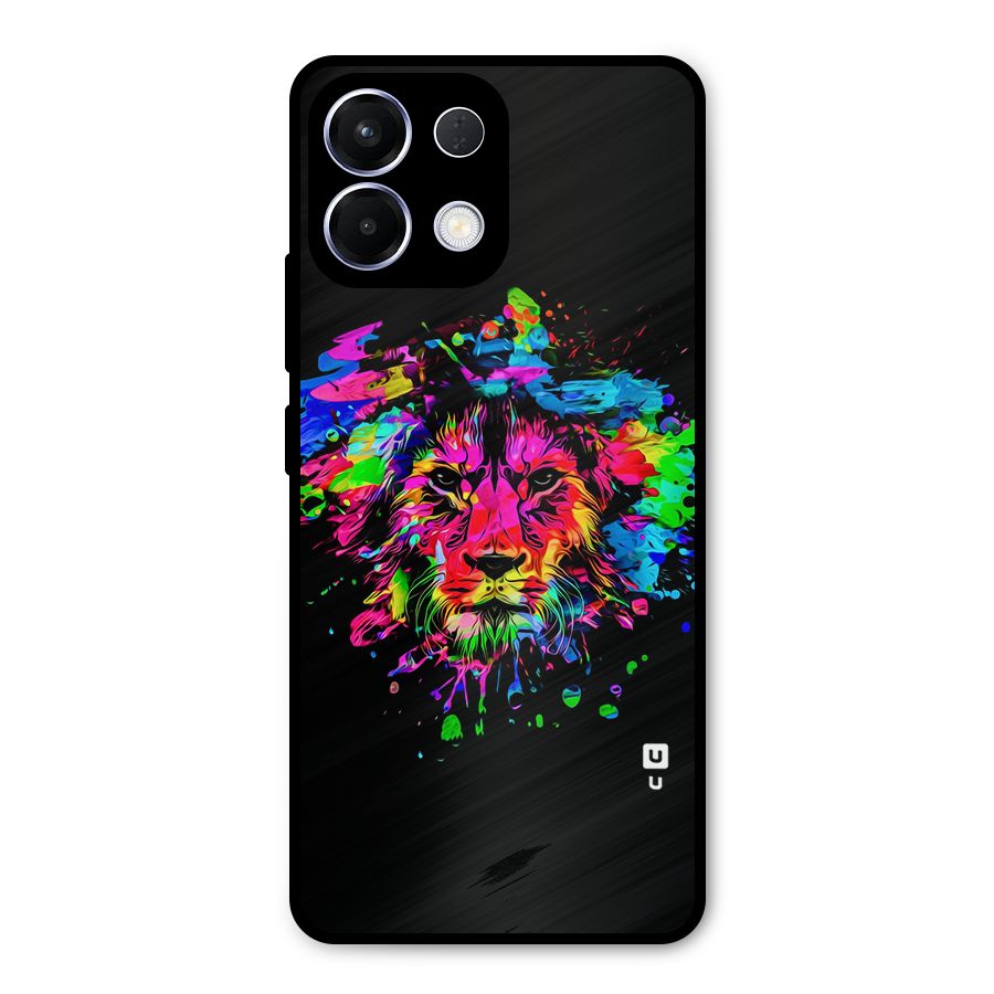 Artistic Lion Art Splash Metal Back Case for Oppo K13