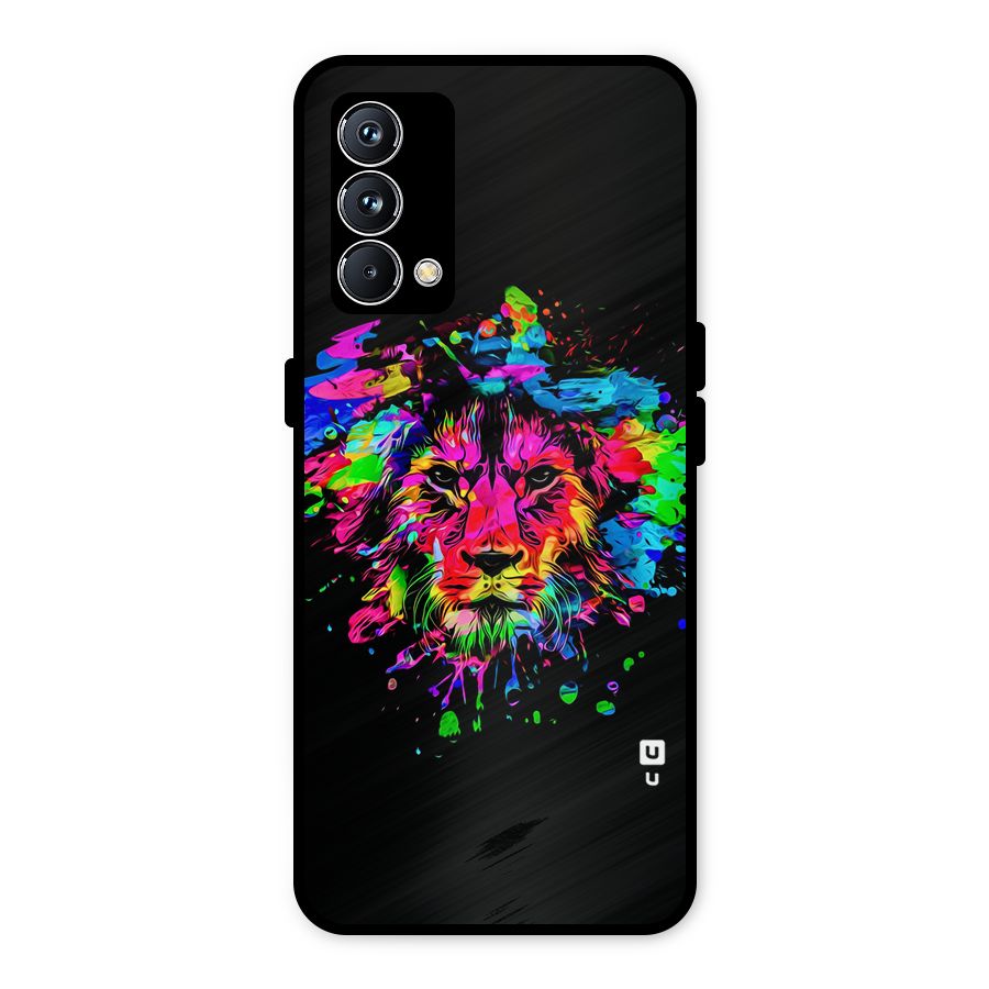 Artistic Lion Art Splash Metal Back Case for Realme GT Master Edition