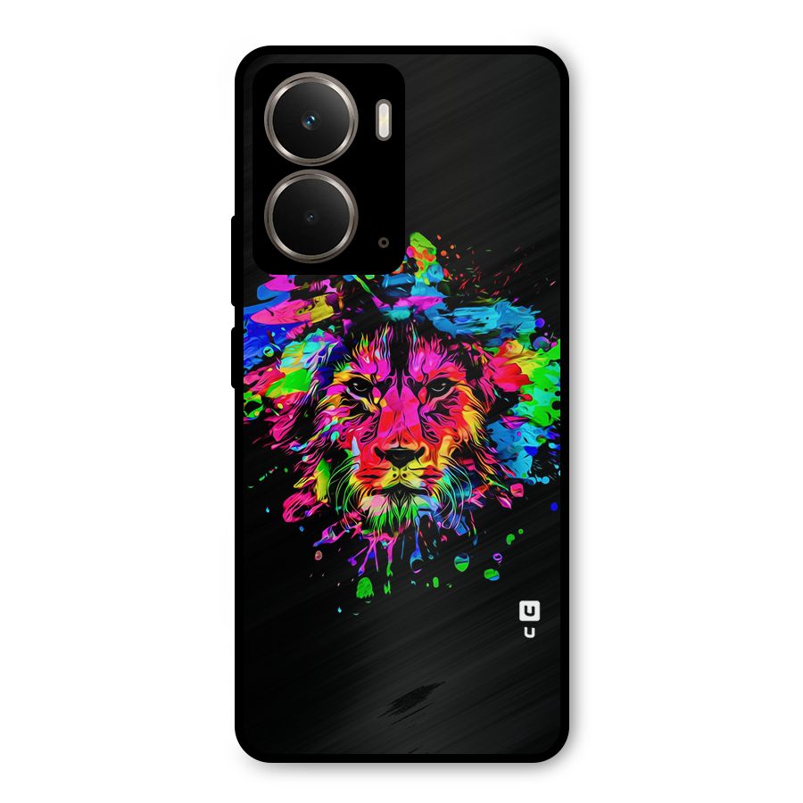 Artistic Lion Art Splash Metal Back Case for Realme P3
