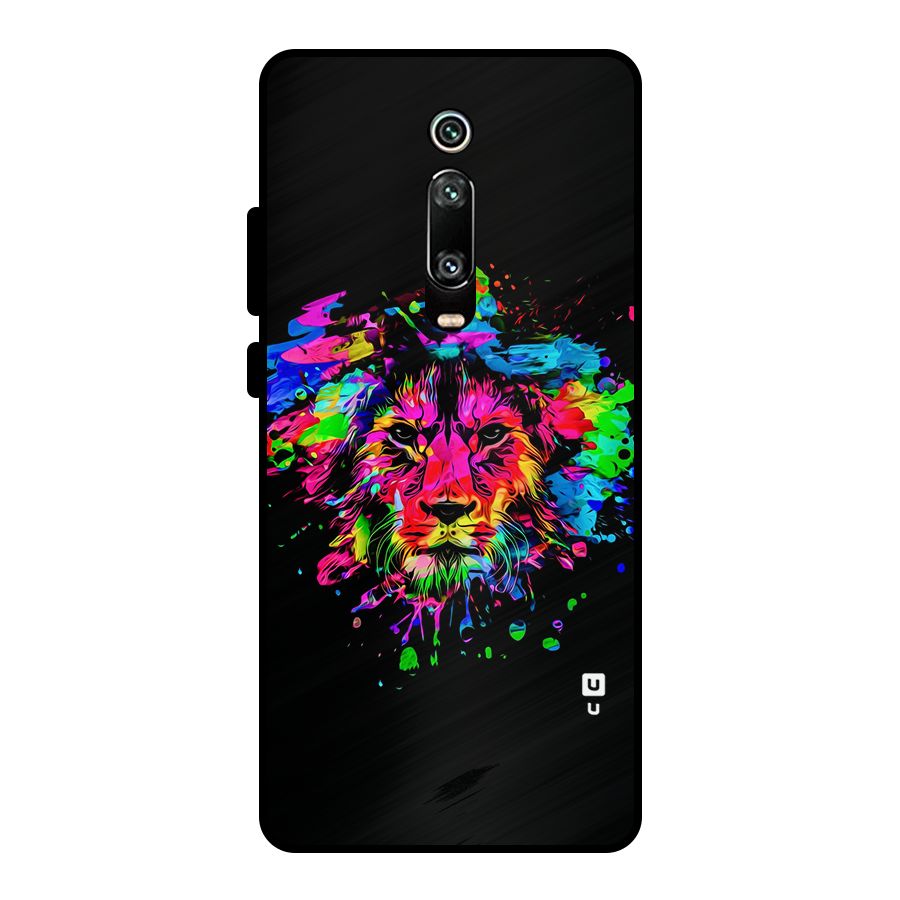 Artistic Lion Art Splash Metal Back Case for Redmi K20