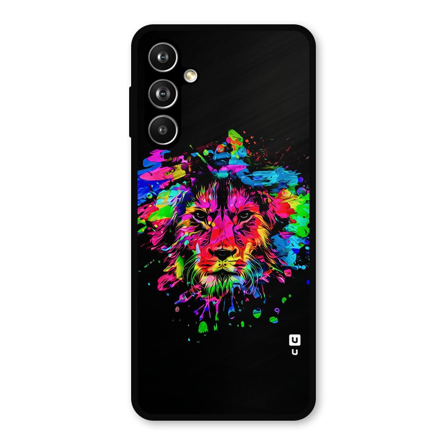 Artistic Lion Art Splash Metal Back Case for Samsung Galaxy M54