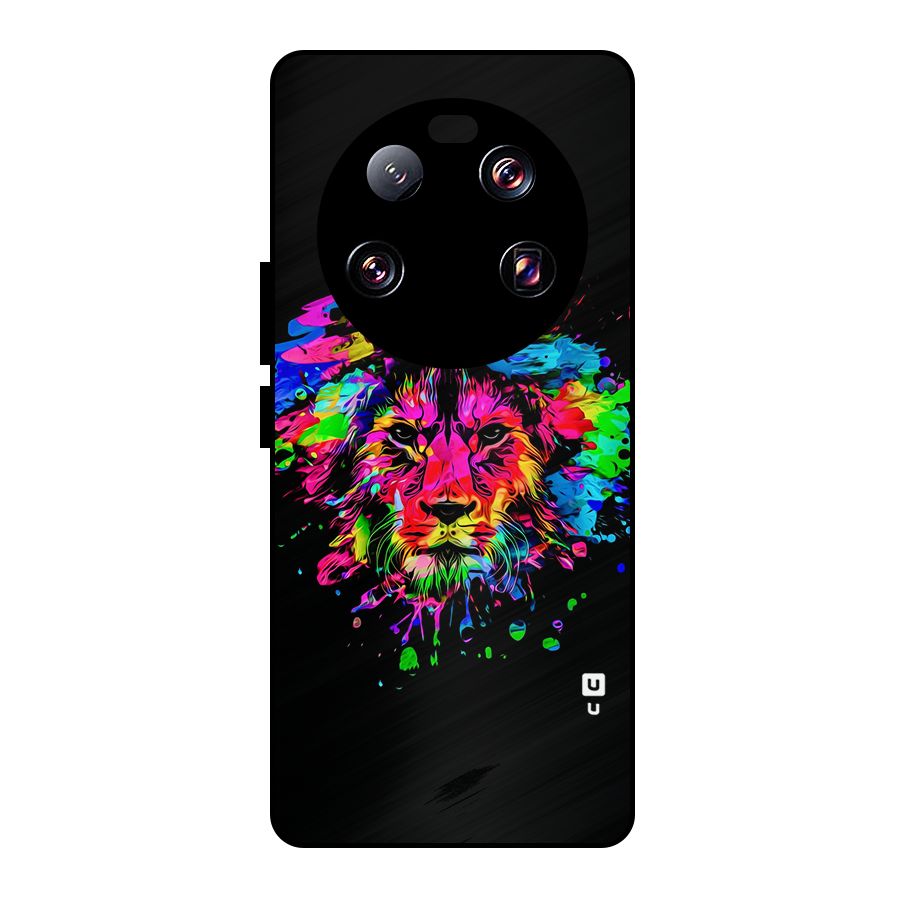 Artistic Lion Art Splash Metal Back Case for Xiaomi 13 Ultra