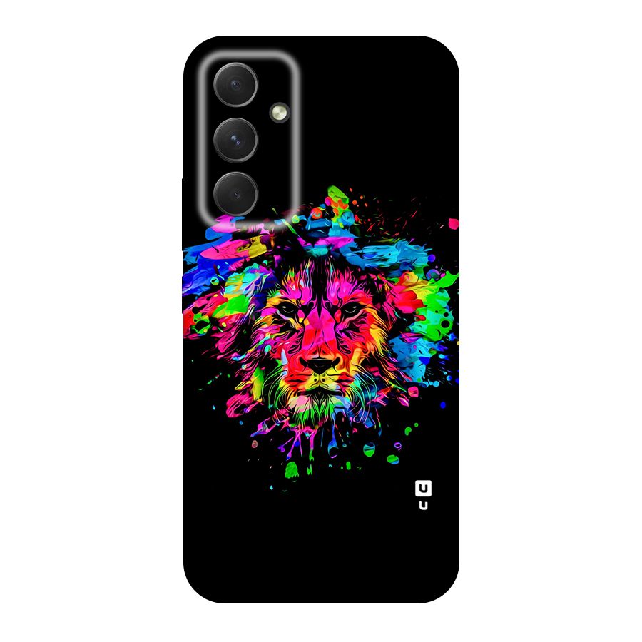Artistic Lion Art Splash Original Polycarbonate Back Case for Galaxy A54