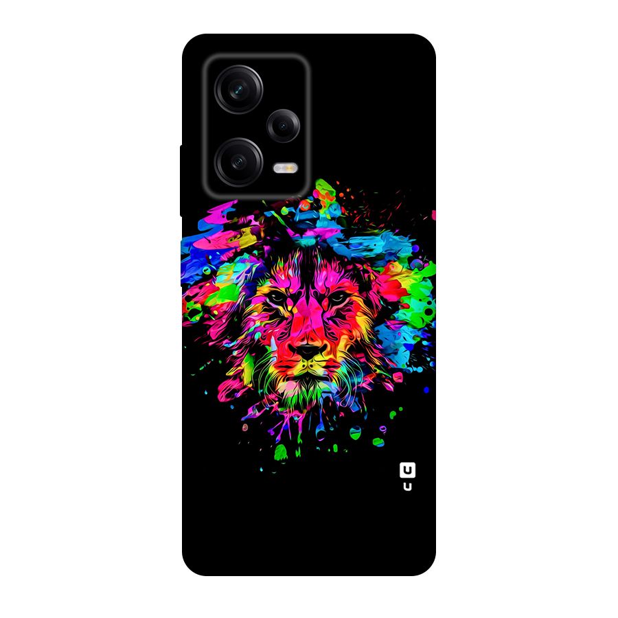 Artistic Lion Art Splash Original Polycarbonate Back Case for Redmi Note 12 Pro