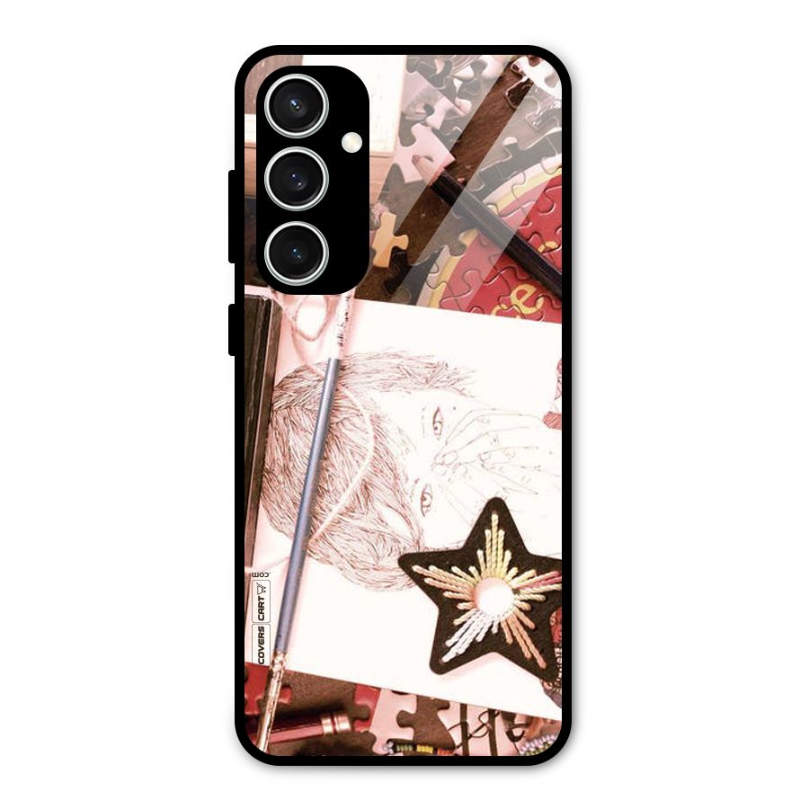 Artistic Messy Glass Back Case for Galaxy S23 FE