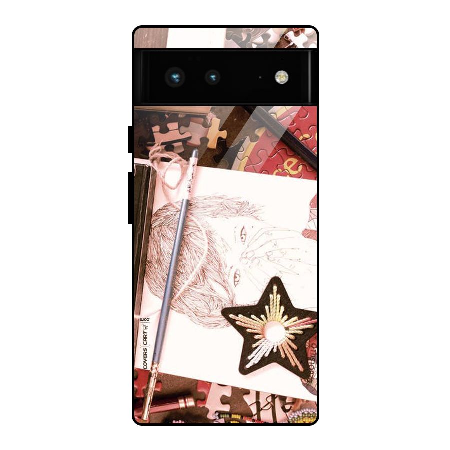Artistic Messy Glass Back Case for Google Pixel 6
