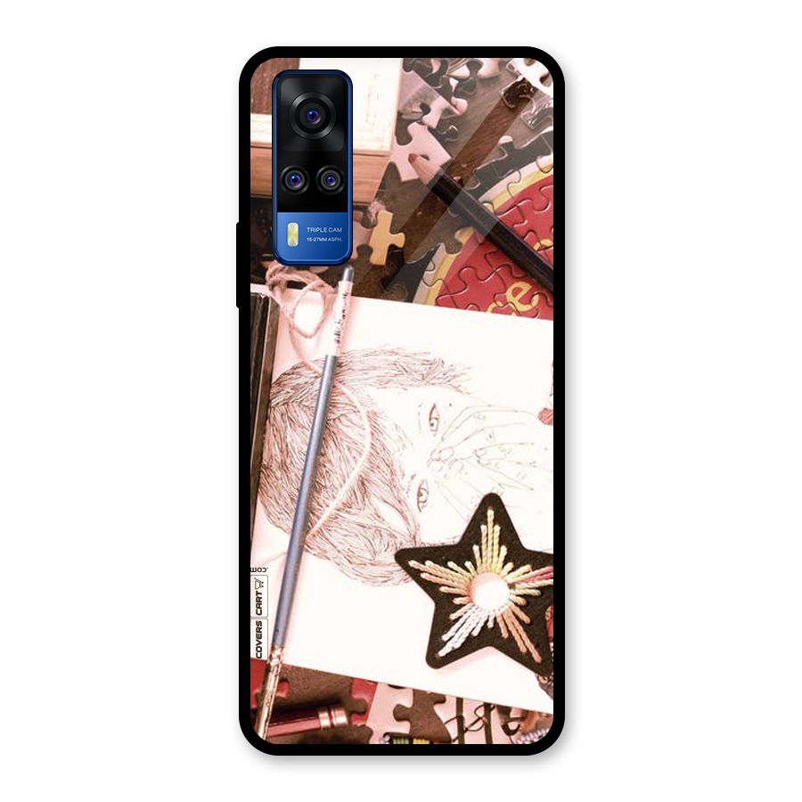 Artistic Messy Glass Back Case for Vivo Y31