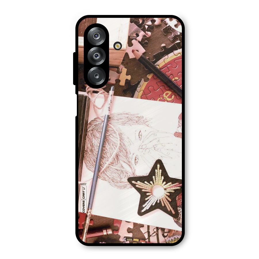 Artistic Messy Metal Back Case for Galaxy A26