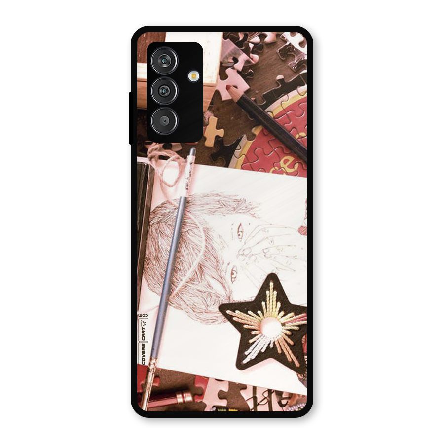 Artistic Messy Metal Back Case for Galaxy F13