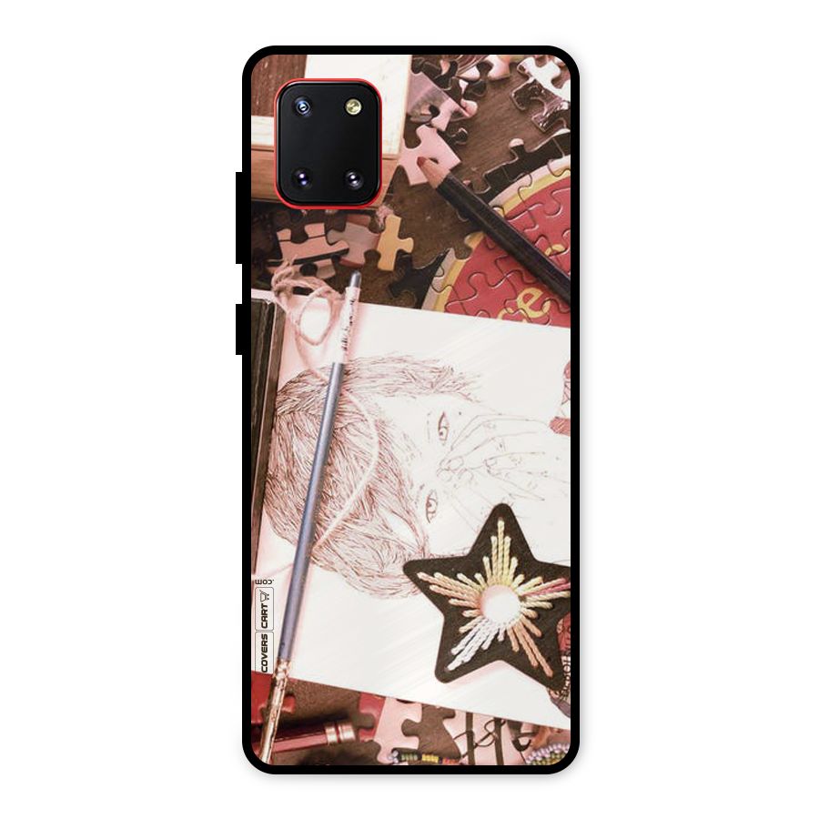 Artistic Messy Metal Back Case for Galaxy Note 10 Lite