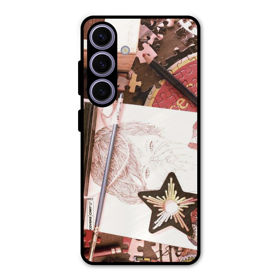 Artistic Messy Metal Back Case for Galaxy S24