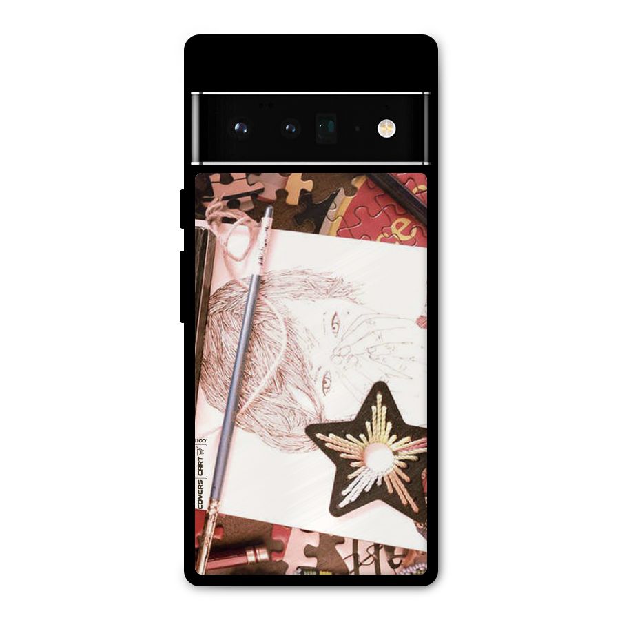 Artistic Messy Metal Back Case for Google Pixel 6 Pro