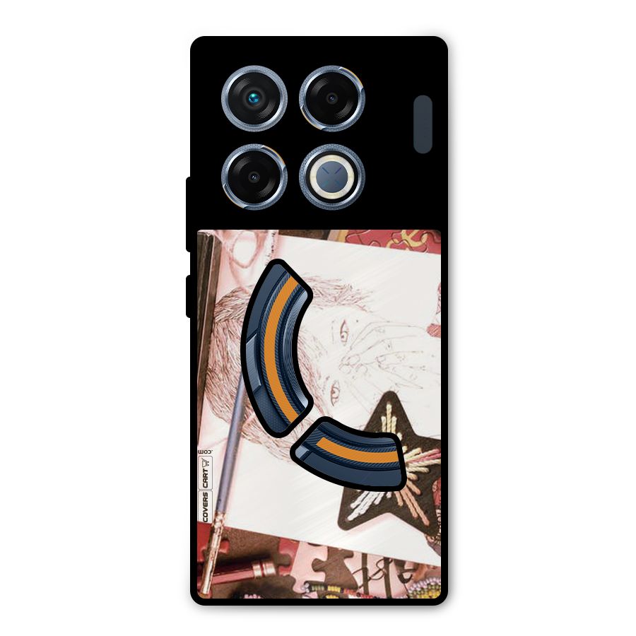 Artistic Messy Metal Back Case for Infinix GT 20 Pro