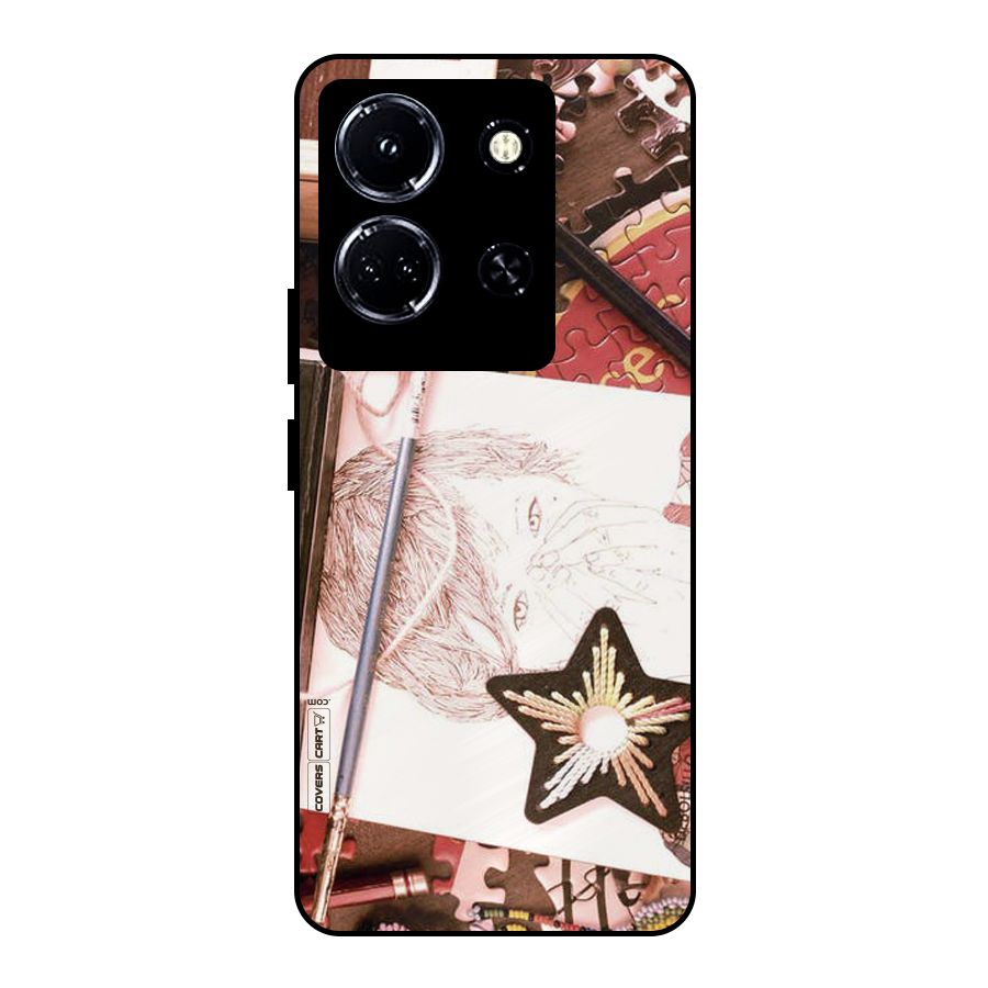 Artistic Messy Metal Back Case for Infinix Note 30 5G