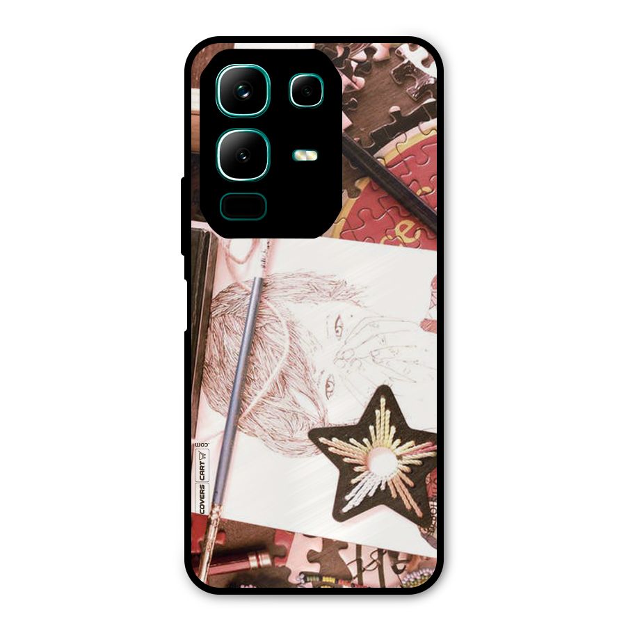 Artistic Messy Metal Back Case for Infinix Note 50x