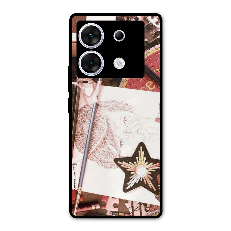 Artistic Messy Metal Back Case for Infinix Zero 30 5G