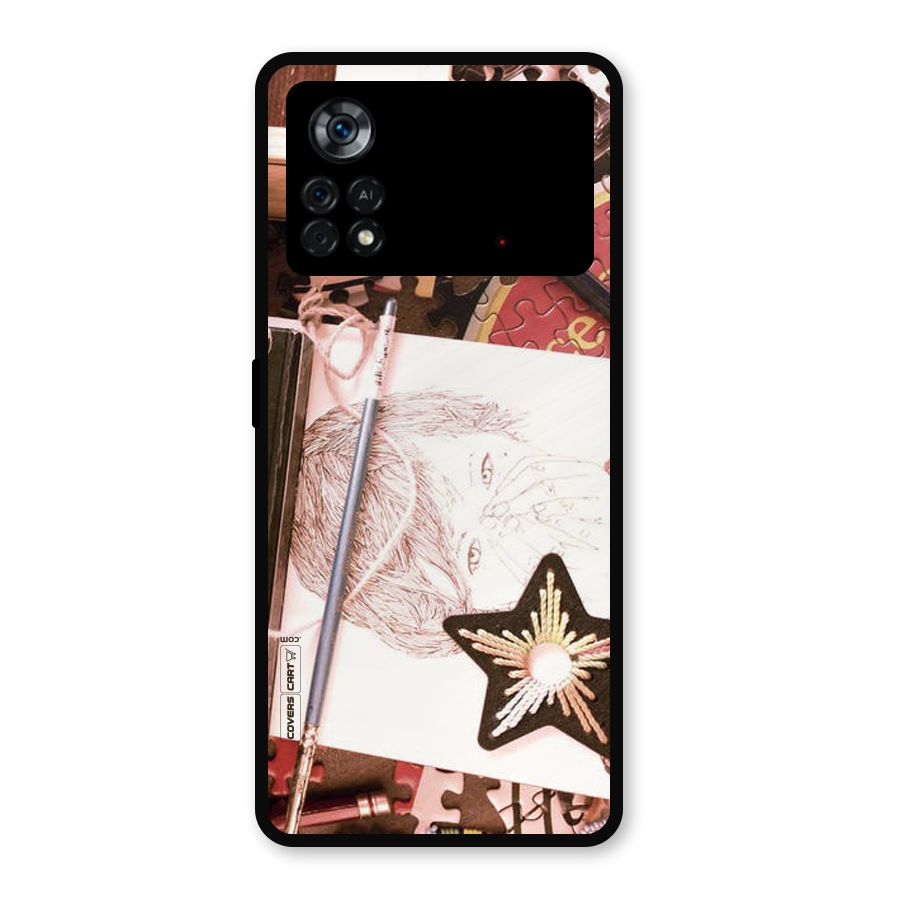 Artistic Messy Metal Back Case for Poco X4 Pro 5G