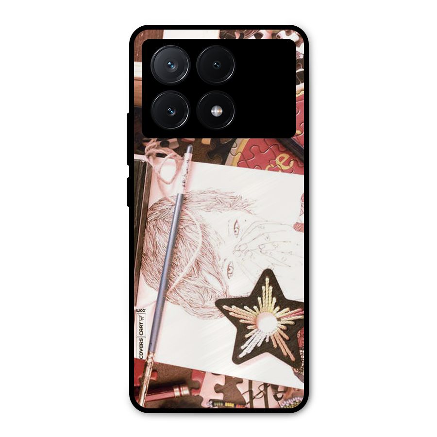 Artistic Messy Metal Back Case for Poco X6 Pro