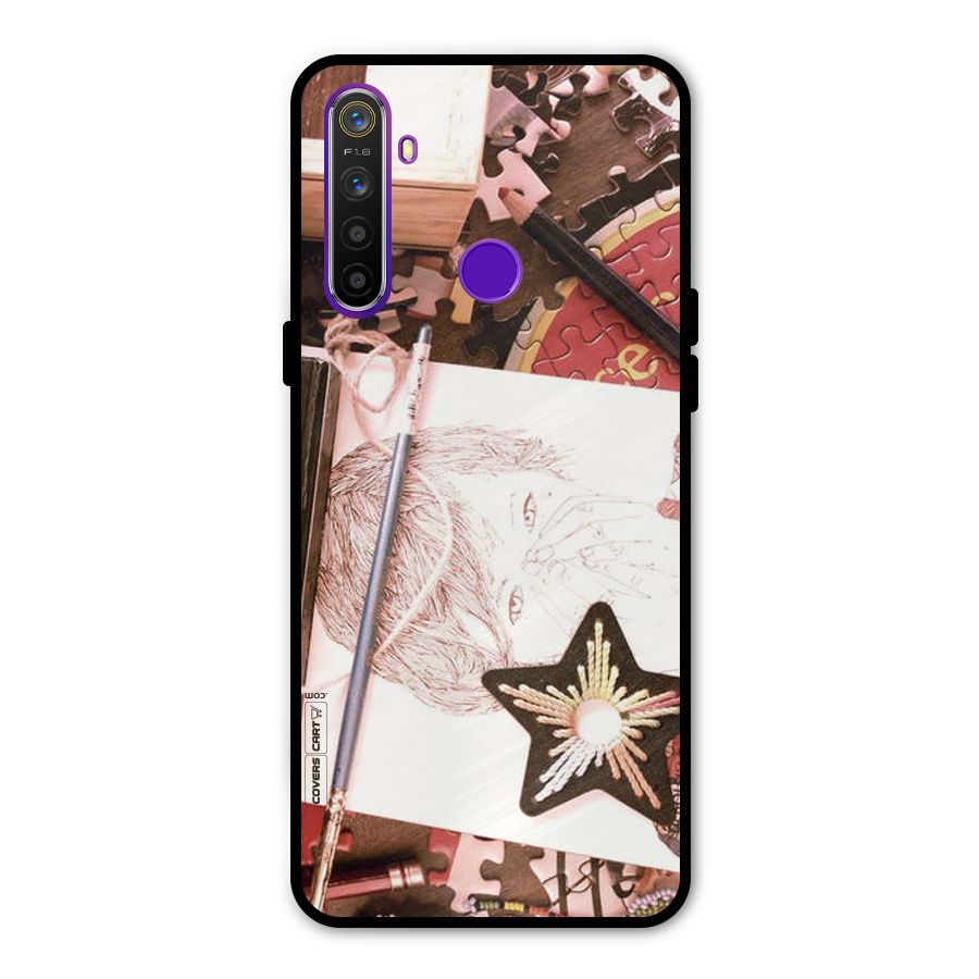Artistic Messy Metal Back Case for Realme Narzo 10