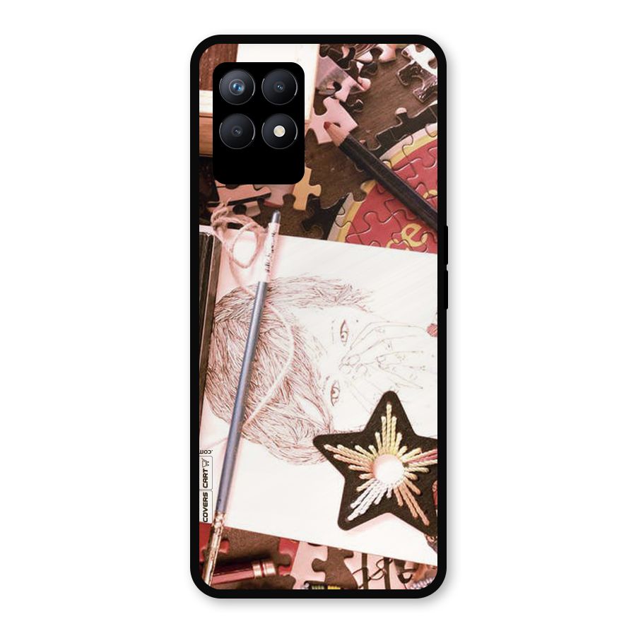 Artistic Messy Metal Back Case for Realme Narzo 50