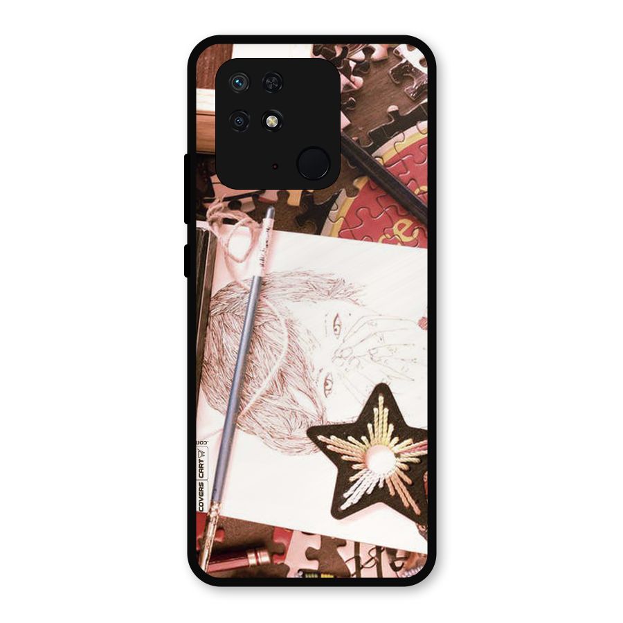 Artistic Messy Metal Back Case for Redmi 10 Power