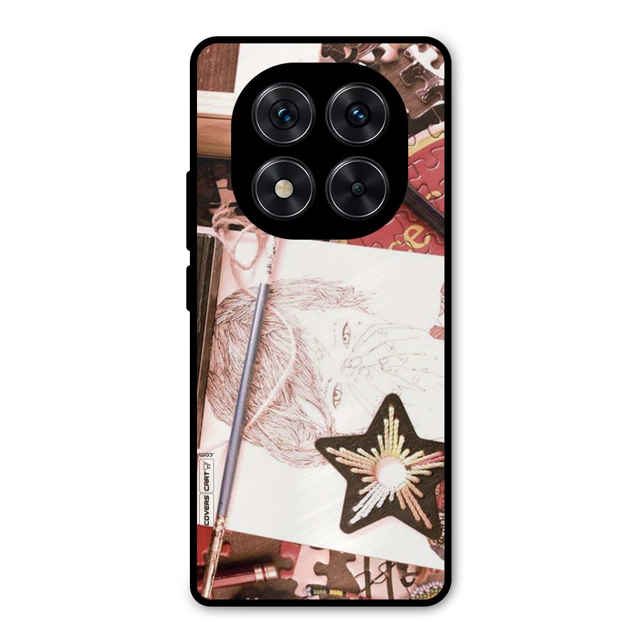 Artistic Messy Metal Back Case for Redmi Note 14 Pro 5G