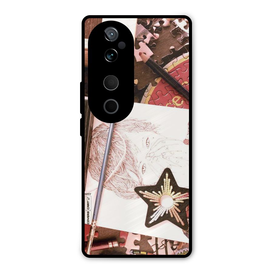 Artistic Messy Metal Back Case for Vivo T3 Ultra
