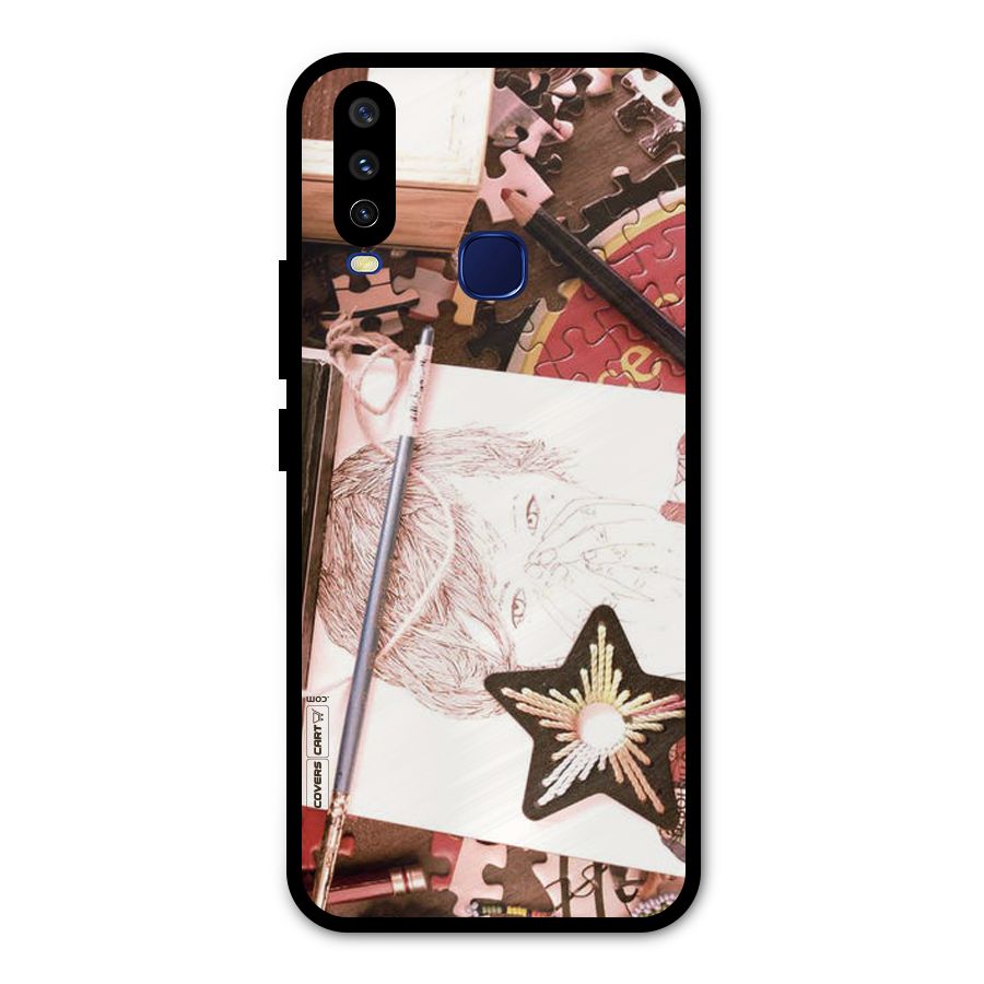 Artistic Messy Metal Back Case for Vivo V17