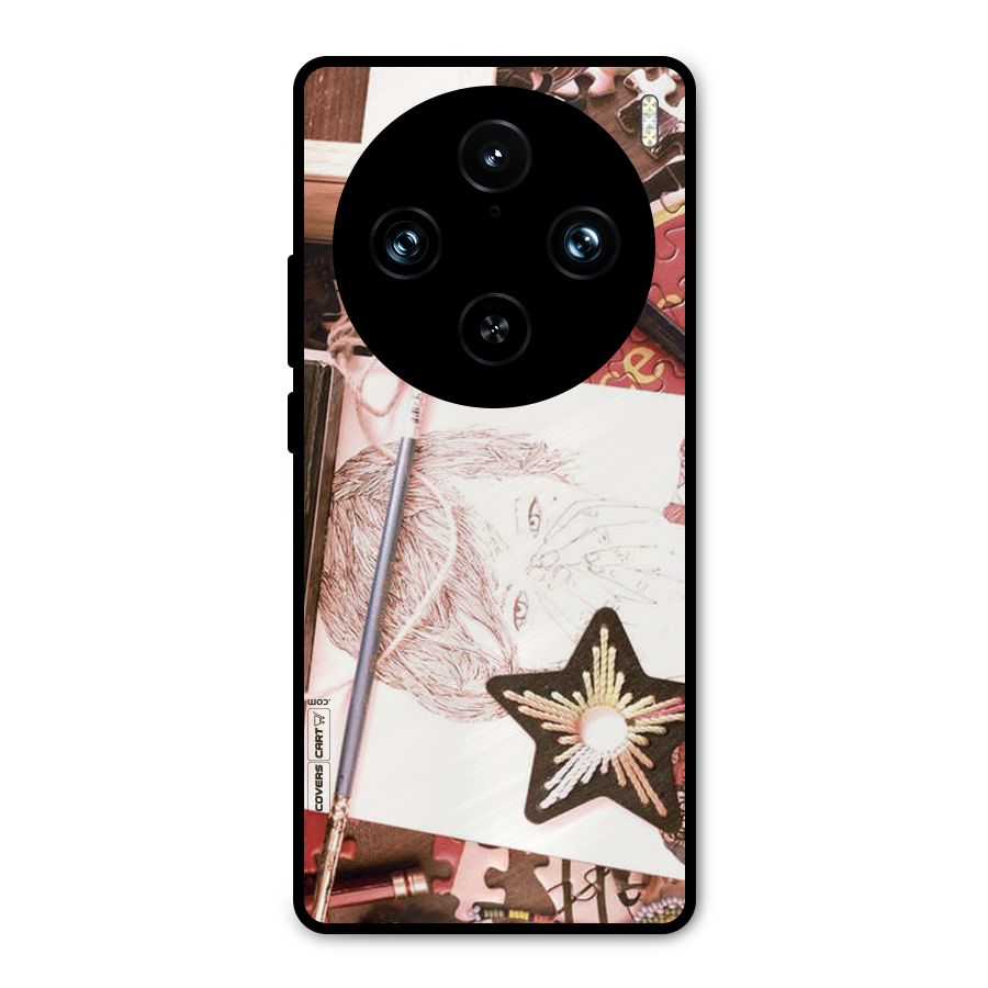 Artistic Messy Metal Back Case for Vivo X100 Pro