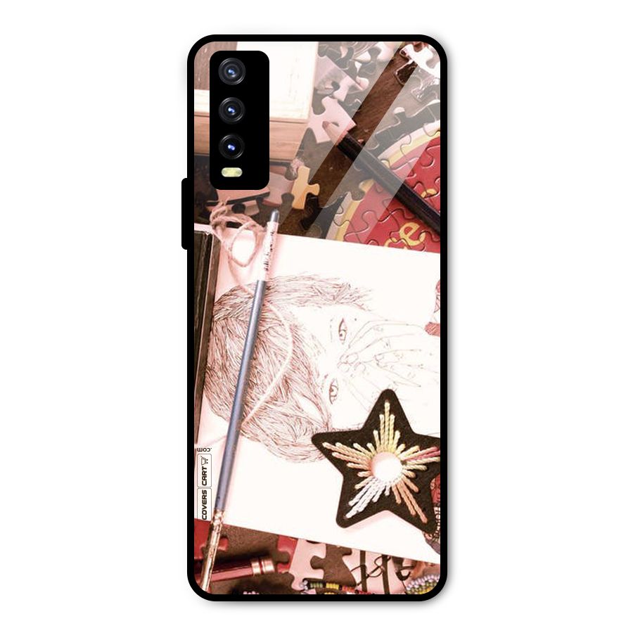 Artistic Messy Metal Back Case for Vivo Y20g