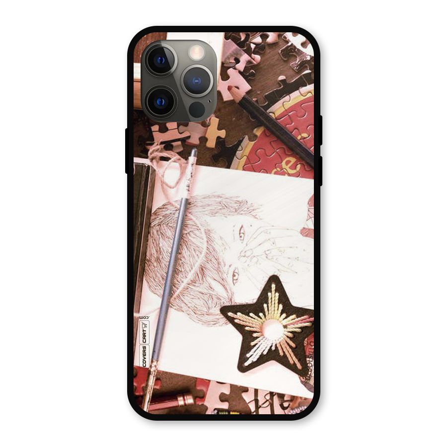 Artistic Messy Metal Back Case for iPhone 12 Pro