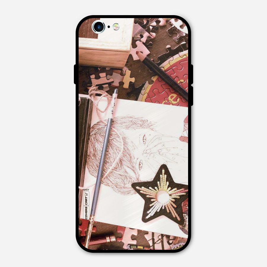 Artistic Messy Metal Back Case for iPhone 6 6s