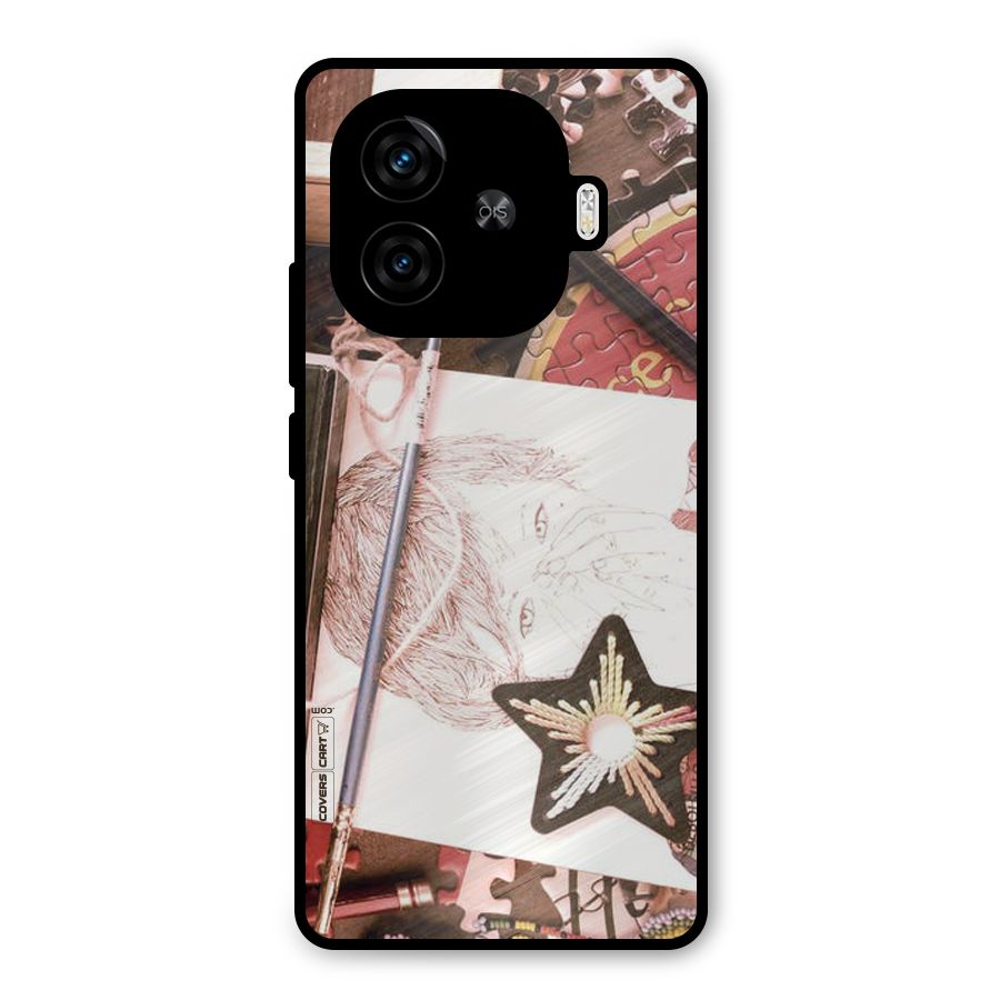 Artistic Messy Metal Back Case for iQOO Neo 10R