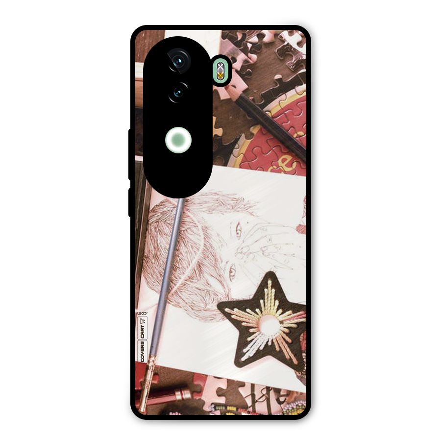 Artistic Messy Metal Back Case for iQOO Z9s