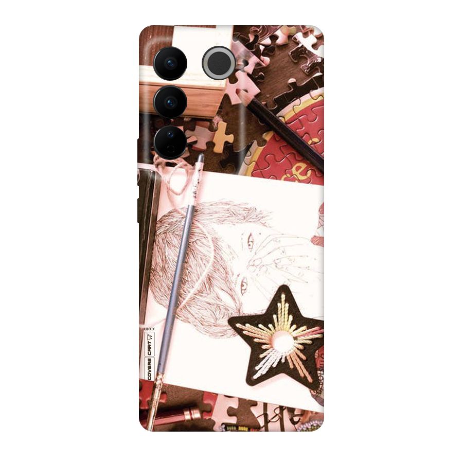 Artistic Messy Original Polycarbonate Back Case for Vivo V27
