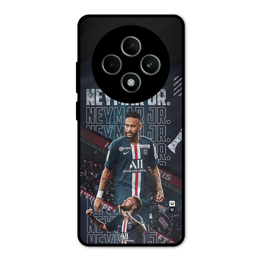 Artistic Striker Metal Back Case for Oppo F27