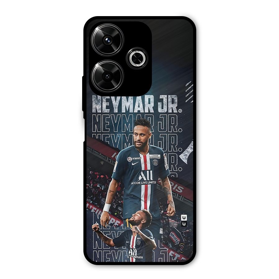 Artistic Striker Metal Back Case for Poco M6 Plus