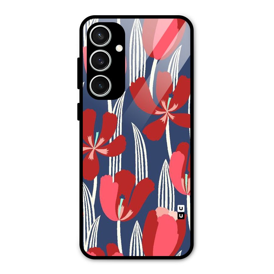 Artistic Tulips Glass Back Case for Galaxy S23 FE