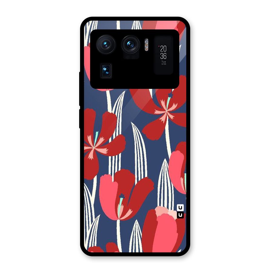 Artistic Tulips Glass Back Case for Mi 11 Ultra