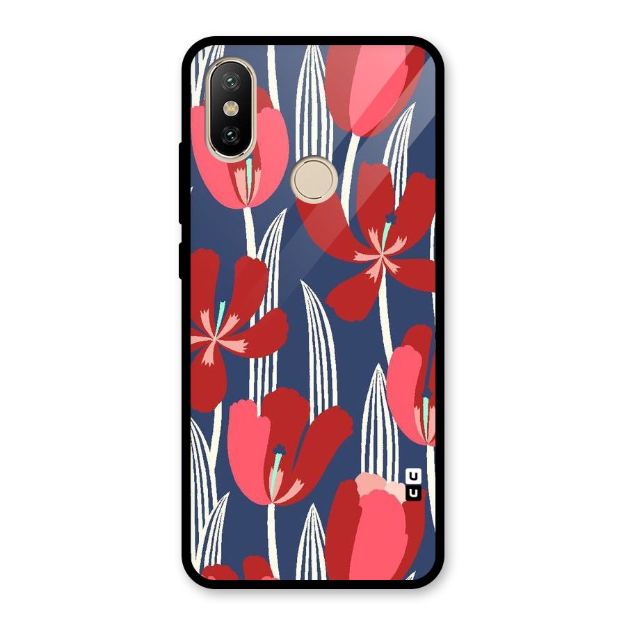 Artistic Tulips Glass Back Case for Redmi A2