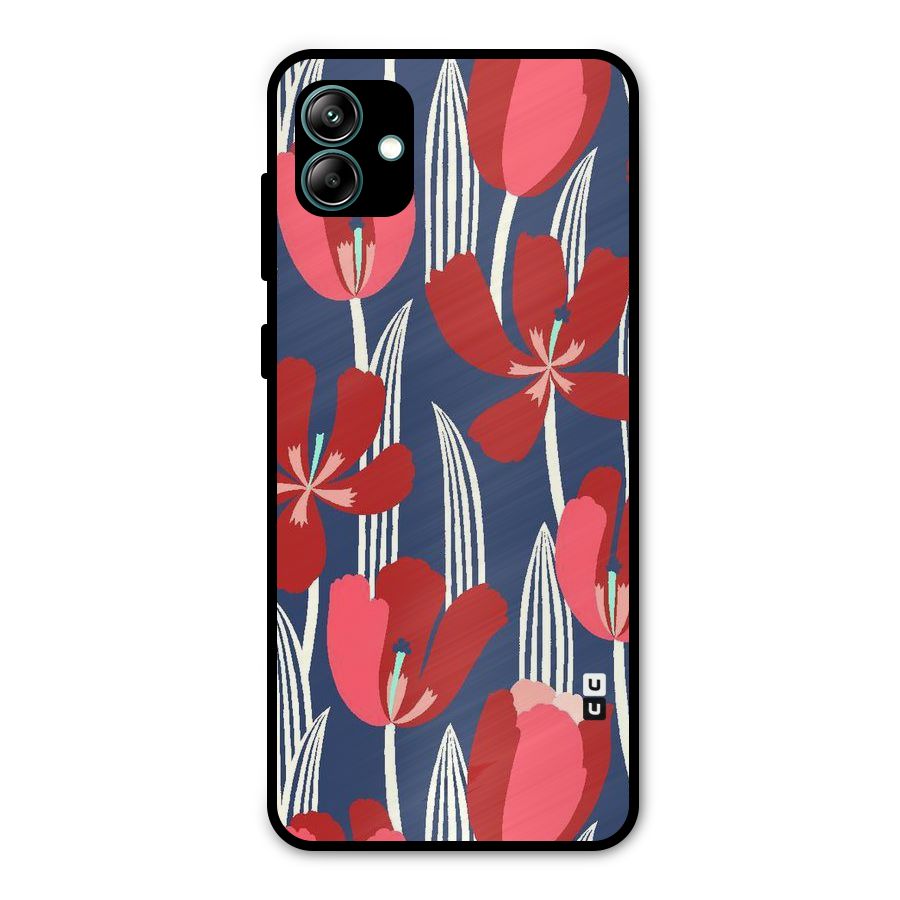 Artistic Tulips Metal Back Case for Galaxy A04