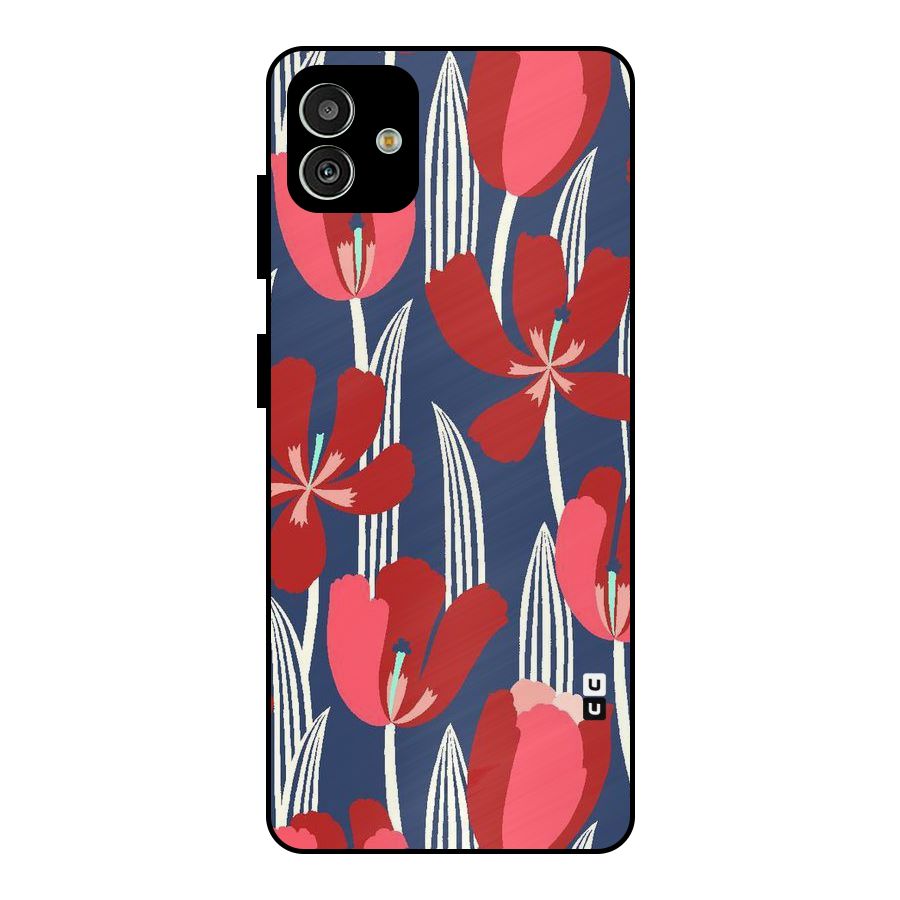 Artistic Tulips Metal Back Case for Galaxy M13 5G