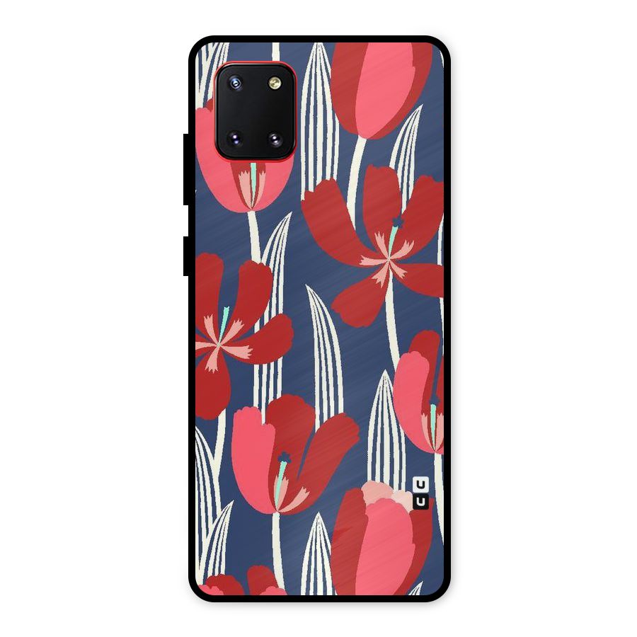 Artistic Tulips Metal Back Case for Galaxy Note 10 Lite