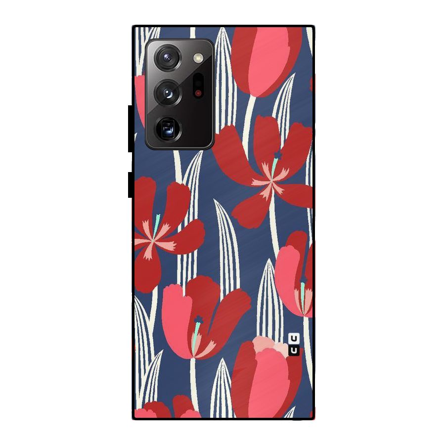 Artistic Tulips Metal Back Case for Galaxy Note 20 Ultra